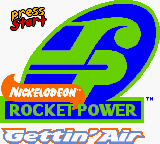 Rocket Power Gettin' Air title screen for GameBoy Color